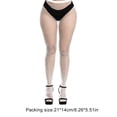 thumbnail image 3 of kurtrusly 1 Paire de Collants à la Mode avec Trou Design de la Saint-Valentin Attrayants Confortables au Toucher Résille Collants Robe Blanche, 3 of 5