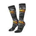 thumbnail image 2 of Balery Travel Printed Novelty Socks Men's Women's Crew Socks Sports Socks Knee High Socks Cotton Socks Quirky and Cool Socks, 2 of 9