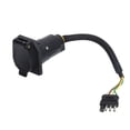 thumbnail image 3 of 4 Pin to 7 Pin Trailer Plug Adapter Black Trailer Socket Adapter Fit for All US Trailer Plugs, 3 of 8