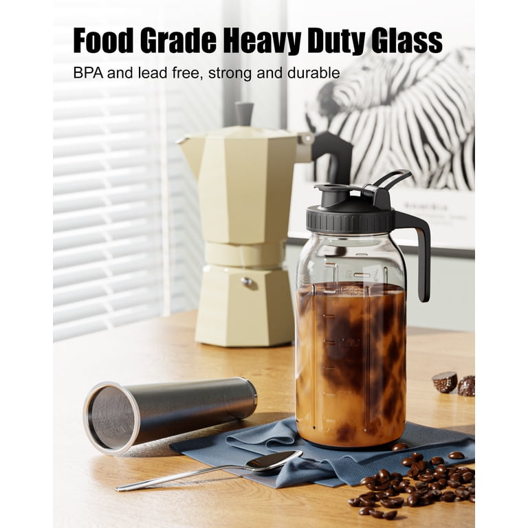 Gosche 64 oz Cold Brew Coffee Maker with Stainless Steel Filter photo 4