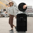 thumbnail image 4 of 30" Expandable Foldable Luggage Bag Suitcase with 4 Swivel Wheels Collapsible Rolling Travel Bag for Home Storage Moving,Black - EX, 4 of 7