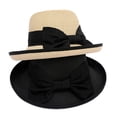 thumbnail image 5 of sususu Sun Protection Hat , Summer Accessories , Spring Hats for Women Stylish Summer Women's Wide Brim Raffia Sun Hat Featuring Adjustable Chin Strap For Beach Travel And Outdoor Sun Khaki, 5 of 6