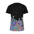 thumbnail image 5 of Women Short Sleeve Loose Fitting Fashion Christmas gift Leisure Chiffon Thin section Durable Sexy Lining Blue Trendy Short Sleeve Size S, 5 of 6