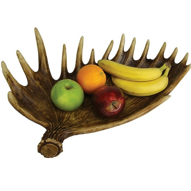 Rivers Edge Moose Antler Fruit Bowl
