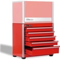 thumbnail image 6 of 5-Drawer Micro Roll Cab Steel Tool Box, Red Hand Carry Tool Cases for Tools Stor, 6 of 9