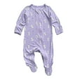 thumbnail image 2 of Bellafa Unisex Baby Footies Pajamas,Rayon Derived From Bamboo,Buttery Soft Sleep 'N Play PJs,2-Way Zipper Toddler Sleeper,0-18 Months, 2 of 9