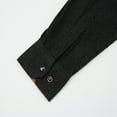 thumbnail image 4 of COEVALS CLUB Men's Flannel Western Pearl Snap Corduroy Lined Plaid Work Long Sleeve Shirts 17 Black X-Large, 4 of 7