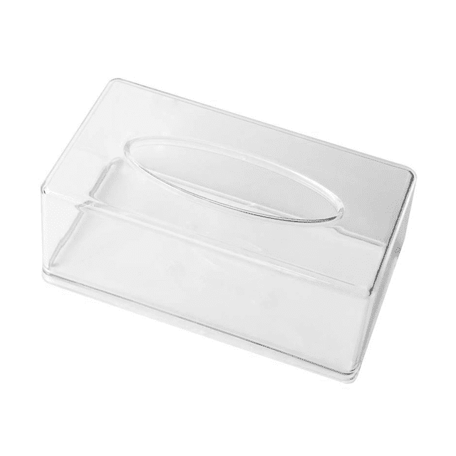 Acrylic Tissue Box Rectangular Transparent Tissue Box for Office, Home Bathroom Restaurant Lavatory Occasions