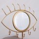 thumbnail image 5 of Soporte de joyería Soporte de aleación en forma de ojo con mesa de espejo de vanidad Estante de almacenamiento de joyas Suministros de maquillaje Inevent HA004074-00B, 5 of 7