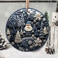 thumbnail image 4 of OAVQHLG3B Christmas Ornaments Snowman Acrylic Navy Blue, 4 of 7