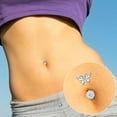 thumbnail image 6 of PONPRNGY Set of 8 Belly Button Rings Belly Piercing Jewelry Navel Rings Surgical Steel Belly Rings, 6 of 6