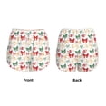 thumbnail image 3 of Susaid Retro bows Print Women's High Waisted Running Shorts Quick Dry Athletic Gym Track Workout Shorts Zip Pocket-X-Large, 3 of 7