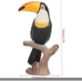 thumbnail image 4 of Bird Model Toy Simulation Toucan Toy Collectible Doll Miniature Animals Figurine Wild Bird Plastic Home Ornaments Decorative Accessory, 4 of 5