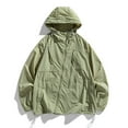 thumbnail image 1 of RXIRUCGD Veste Décontractée à Capuche à Manches Longues pour Hommes, Verte, Taille : 2TG, 1 of 6