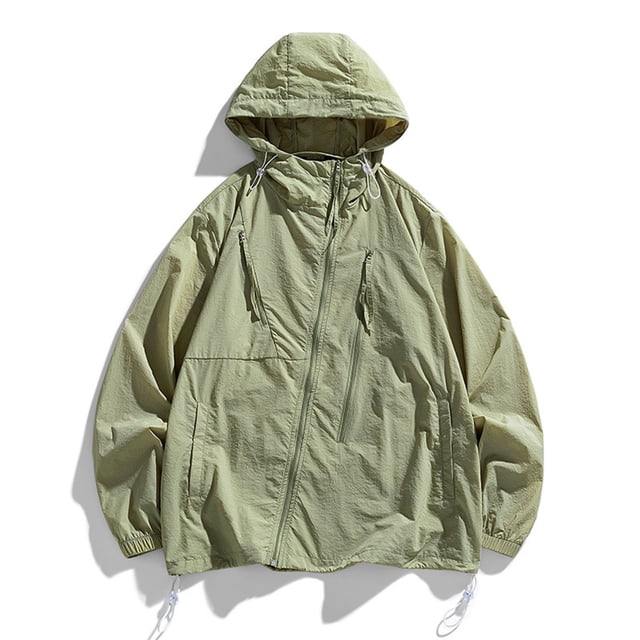 RXIRUCGD Veste Décontractée à Capuche à Manches Longues pour Hommes, Verte, Taille : 2TG