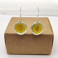 thumbnail image 3 of Cairui Design Sunflower Sunshine Daisy Flower 925 Sterling Silver Drop Earrings Handmade Women, 3 of 9