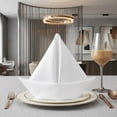 thumbnail image 2 of 12-Pack Cloth Napkins, Cotton Washable and Reusable - Ideal for Restaurant, Weddings, Events, Parties, Dining Table White 17x17inch, 2 of 6