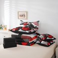 thumbnail image 4 of Erosebridal Geometric Circle Bedding Queen Size,Stripes Lines Comforter Sets with Sheets,Microfiber Reversible Bedding Sets Queen Size,Abstract Decoration,7 Pieces, 4 of 5
