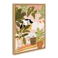 thumbnail image 2 of Kate and Laurel Sylvie Never Enough Plants Framed Canvas Wall Art by Alja Horvat, 18x24 Natural, Botanical Art for Wall, 2 of 7