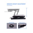 thumbnail image 2 of 37.5" Deluxe Adjustable Standing Desk Converter Dual Monitor Mount Bundle Gray, 2 of 8