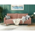 thumbnail image 6 of Koby Home Sectional Sofa Sleeper Couch 3-Seater Sofas 70" Couches for Living Room Rose Pink, 6 of 7