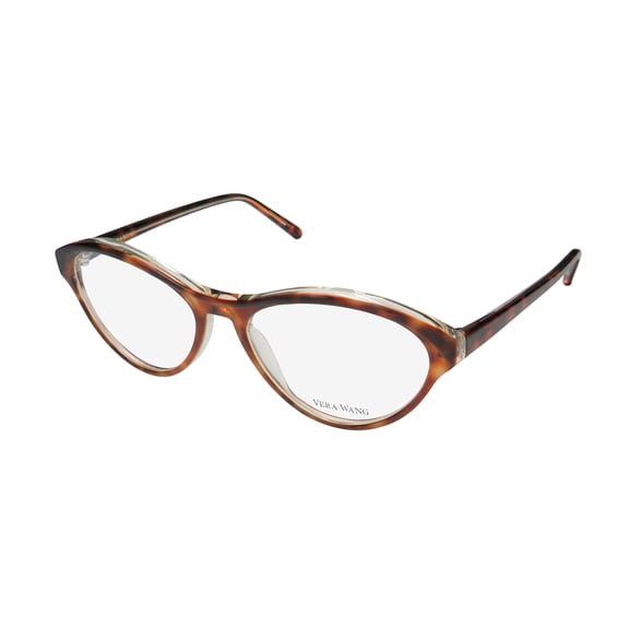 NEW VERA WANG V369 WOMENS/LADIES CAT EYE FULL-RIM TORTOISE FRAME DEMO LENSES 51-16-135 EYEGLASSES/EYEWEAR