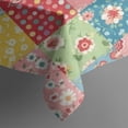thumbnail image 5 of Pioneer Flower Floral Print Pattern Square Tablecloth, Waterproof Wipeable Spillproof Washable Table Cover for Home Kitchen Party Decor, 42"x42", 5 of 6