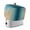 Teal Blue Khaki, variant on Sage Green Khaki Ombre Toaster Cover 2 Slice, Modern Abstract Art Gradient Dustproof Bakeware Oven Protector with Top Hook, Waterproof Small Kitchen Appliance Toasters Dust Cover, 11"x6"x8"