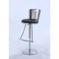 thumbnail image 3 of Home Square 40.6" Faux Leather Adjustable Height Stool in Black - Set of 3, 3 of 5