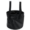 thumbnail image 1 of Camping Collapsible Bucket 10L Capacity Food Grade PVC Mesh Side Reinforced Rope Portable Outdoor Foldable Bucket for Travel Black, 1 of 9
