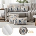 thumbnail image 6 of Coastal Eucalyptus Outdoor Waterproof Pillow Covers, Ocean Gnomes Starfish Anchor Leaf Beige Decorative Square Throw Pillowcase Sofa Cushion Sham for Patio/Couch/Chair, 20"x20" 2 Pack, 6 of 8