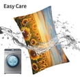 thumbnail image 6 of Yiaed Beautiful Golden Sunflower Field Print Brushed Microfiber Envelope Pillowcases, Standard,Envelope Closure Pillow Cases(No pillow core)-14"x20", 6 of 6