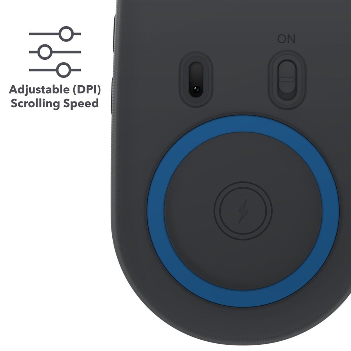 ZAGG Pro Mouse for Tablets and Laptops Qi-Enabled Wireless Charging Bluetooth Universal