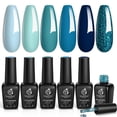 thumbnail image 1 of Set de esmaltes de uñas en gel Beetles, 6 unidades: azul, verde y azul oscuro, 1 of 8
