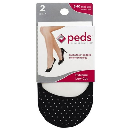 Peds Indulge Your Feet Extreme Low Cut Socks, 2