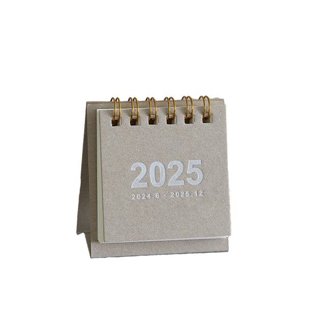 Calendario de Escritorio Pequeño 2025 Mini Calendario Calendario sin Imprimir Check In Planificador de Cuenta Regresiva Accesorios de Escritorio Mini Calendario de Escritorio