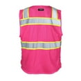 thumbnail image 2 of Kishigo B69029305 EV Series Enhanced Visibility 3 Pocket Mesh Vest, Pink & Lime - Large & Extra Large, 2 of 2