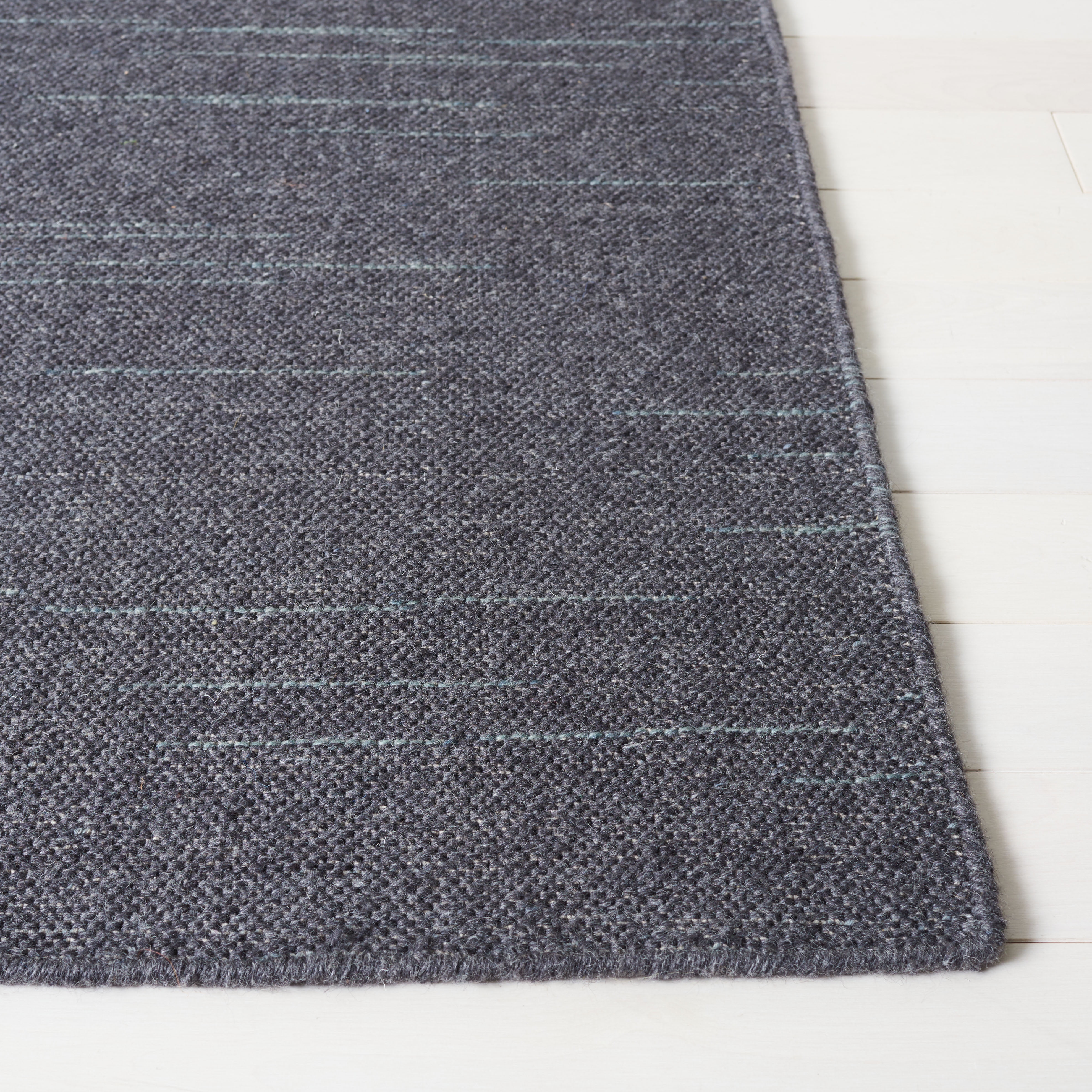 SAFAVIEH Kilim Roderick Solid Runner Rug, Dark Grey, 2'3" x 9'