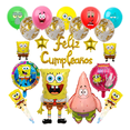 thumbnail image 1 of Set De Globos Decorativos Para Fiesta Bob Esponja 20 Piezas Xtellar Mutilcolors, 1 of 3