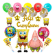 thumbnail image 1 of Set De Globos Decorativos Para Fiesta Bob Esponja 20 Piezas Xtellar Mutilcolors, 1 of 3