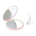 thumbnail image 3 of MasteelfCA 1 Set of Portable Makeup Mirror LED Makeup Mirror Rechargeable Mirror Handheld Small Mirror, 3 of 7