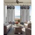 thumbnail image 3 of Farmhouse Rustic Black Out Curtains 84 Inch Long for Living Room, Vintage Country Wooden Grain Blackout Curtain Shade Thermal Insulated Window Curtains Grommet Drapes 42"x84" 2 Panels, 3 of 8