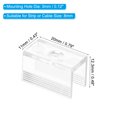 thumbnail image 2 of Unique Bargains LED Strip Light Clips Mounting Bracket Fixing Clips Plastic for 8mm Neon Light Cable Clear 40 Pack, 2 of 6