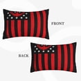 thumbnail image 2 of Naloa Nautical American Flag Pillowcase, Throw Pillowcase, Wrinkle-Free, Stain-Resistant with Hidden Zipper for Bedroom Sofa-16"x24", 2 of 6