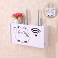 thumbnail image 4 of No Drill Cable Router Storage Box Shelf Wall Hangings Bracket Cable Organizer, 4 of 7