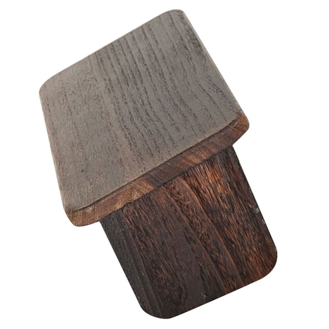 Homoyoyo Wood Meditation Stool Coffee Color Stable Kneeling Bench for Prayer and Tea Ceremony