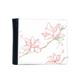 thumbnail image 1 of watercolor peach tree  flower flip bifold faux leather wallet  multi-function card purse, 1 of 4