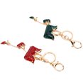 thumbnail image 1 of Fugacal Car Keychain,Handbag Keychain,Keychain Exquisite Appearance Abrasion Resistance Stylish Simple Zinc Alloy Cute Keychain, 1 of 8