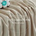 thumbnail image 4 of Simple&Opulence 100% Supima Cotton Sheet Set 600 Thread Count for Queen Size Bed Sateen Weave Long Staple - Fitted and Flat Sheet with 2 Pillowcases Luxury Hotel Quality 4PCS Bedding Sheets(Griege), 4 of 9