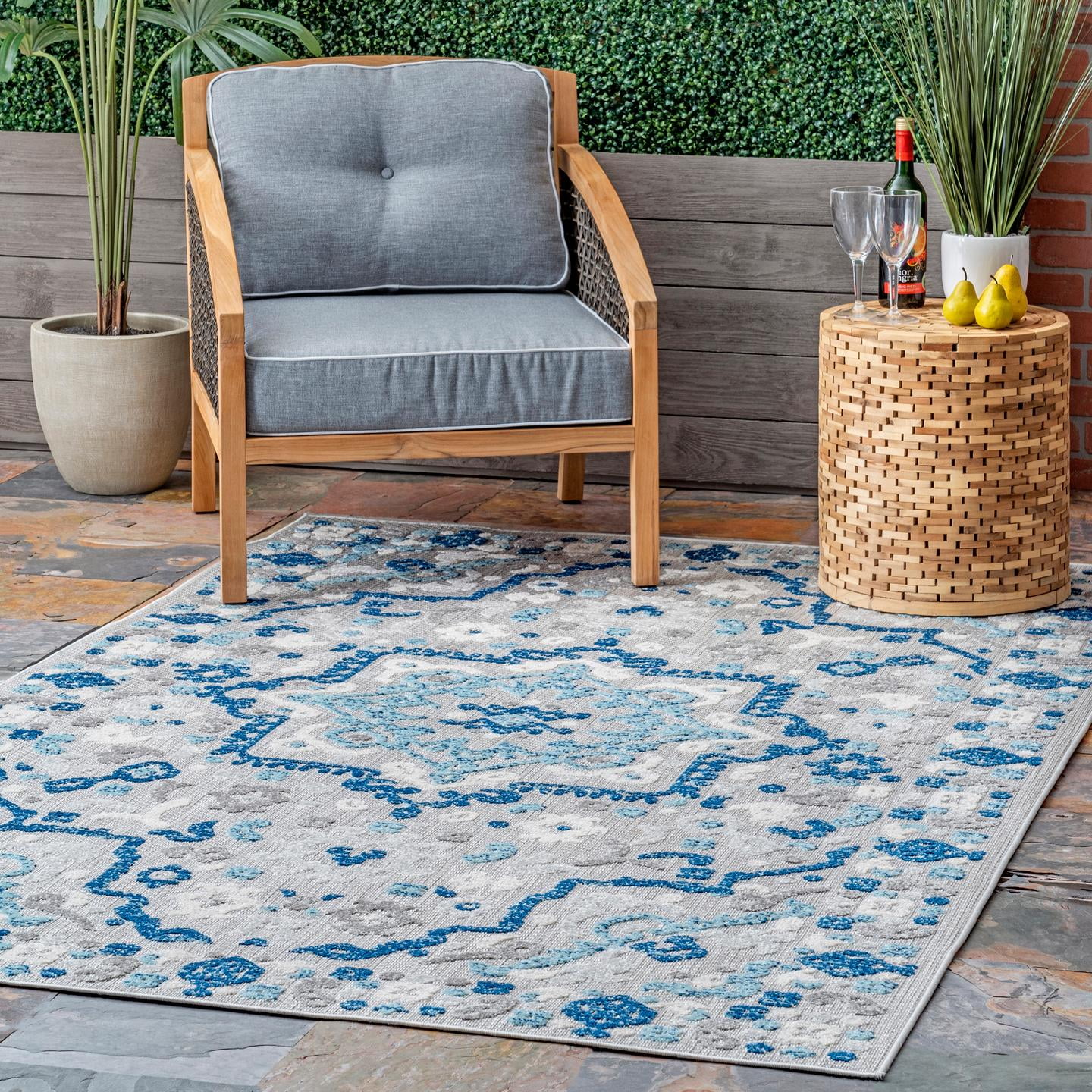 nuLOOM Indoor/Outdoor Contemporary Celestial Area Rug - Walmart.com